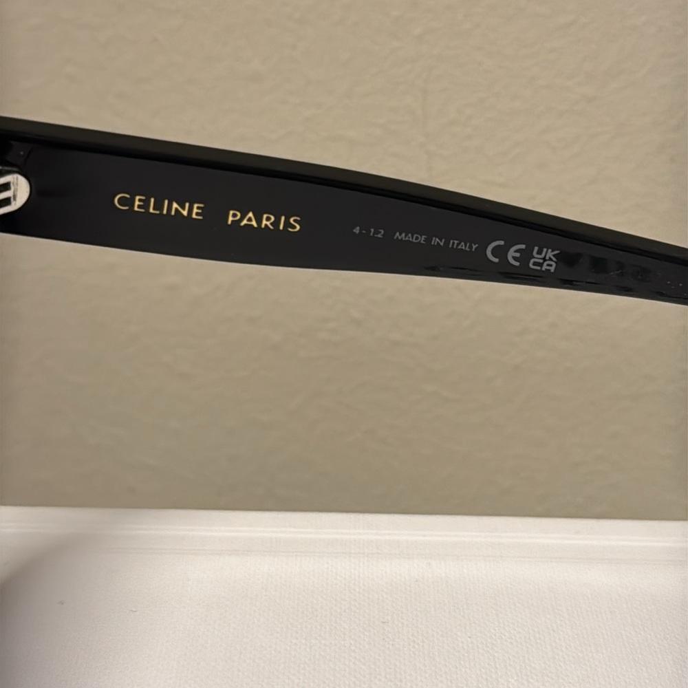 Celine Black Sunglasses with Gradient Gray Lenses - Picture 5 of 7